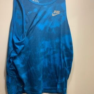 Nike Men's Vibrant Blue Run Tank Top